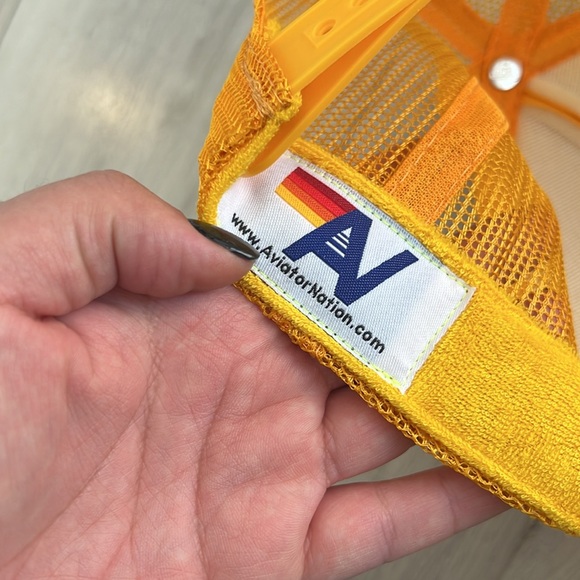 AVIATOR NATION GOLD VINTAGE HAT - Picture 4 of 4